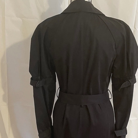 NWT! RUNWAY! Viktor & Rolf Buckled Trench Coat  Size IT 42 BLACK  Italy - Picture 7 of 15